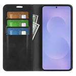 Custodia per telefono in pelle con aspirazione magnetica retro-pelle, For Galaxy S26 5G, For Samsung Galaxy A57 5G, For Samsung Galaxy A37 5G, For Samsung Galaxy A27 5G