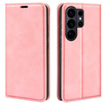 Custodia per telefono in pelle con aspirazione magnetica retro-pelle, For Galaxy S26 FE  5G, For Galaxy S26+ 5G, For Galaxy S26 Edge 5G, For Galaxy S26 Ultra 5G