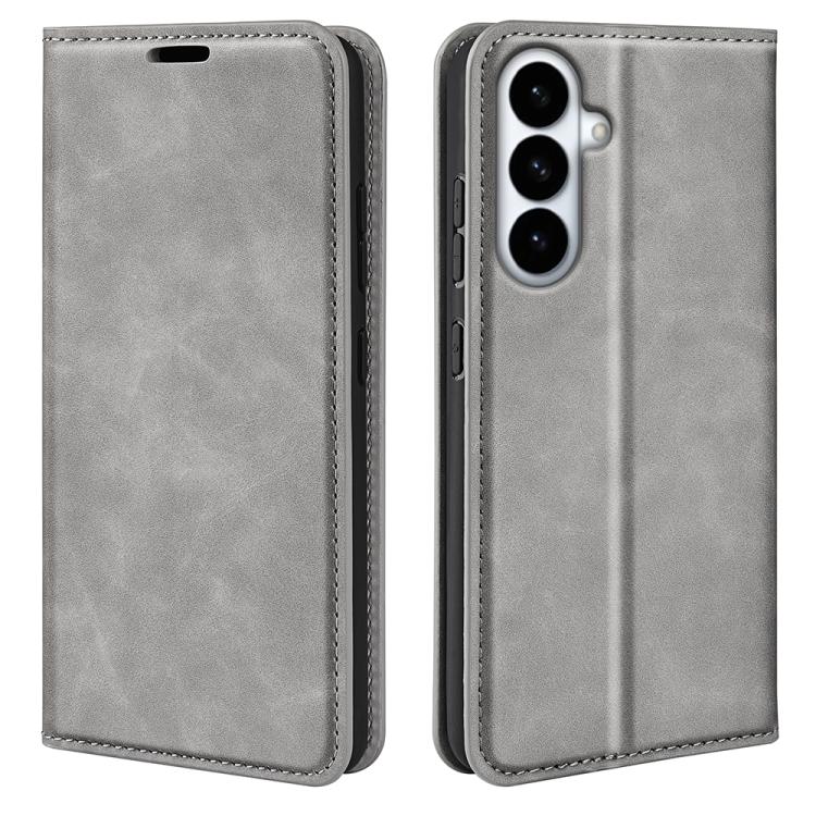 Custodia per telefono in pelle con aspirazione magnetica retro-pelle, For Galaxy S26 FE  5G, For Galaxy S26+ 5G, For Galaxy S26 Edge 5G, For Galaxy S26 Ultra 5G