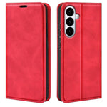 Custodia per telefono in pelle con aspirazione magnetica retro-pelle, For Galaxy S26 FE  5G, For Galaxy S26+ 5G, For Galaxy S26 Edge 5G, For Galaxy S26 Ultra 5G