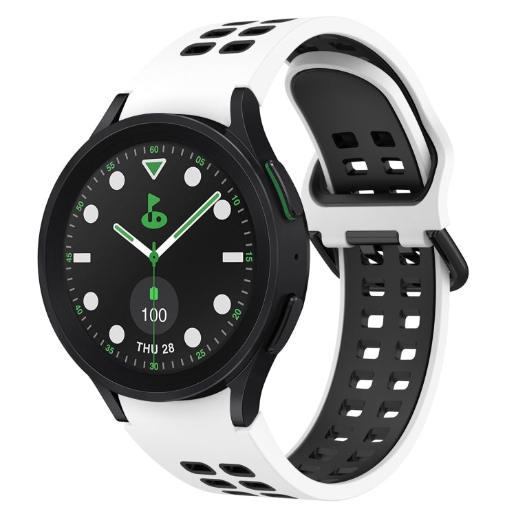 Cinturino in silicone traspirante bicolore, For Samsung Galaxy watch 5 Pro Golf Edition, For Samsung Galaxy watch 5 Golf Edition