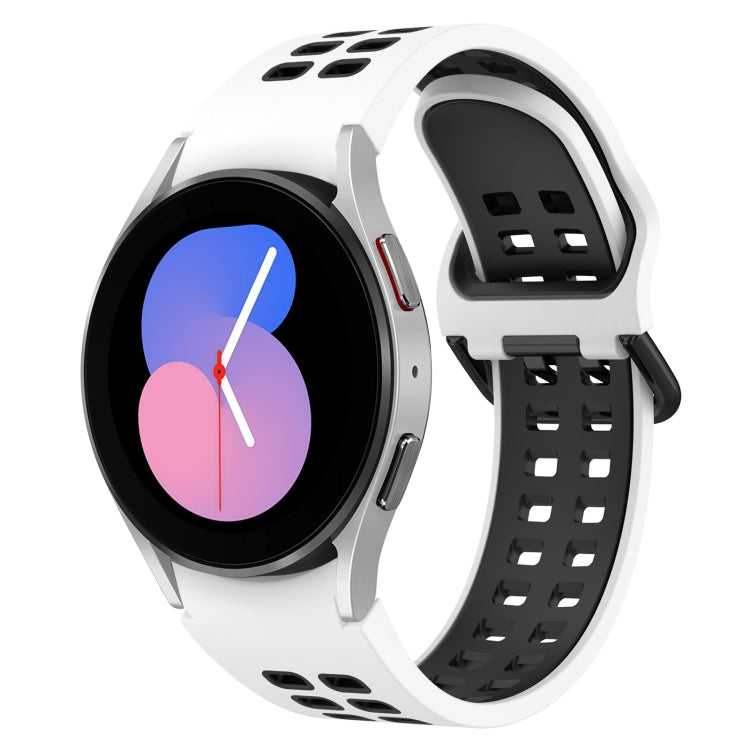 Cinturino in silicone traspirante bicolore, For Samsung Galaxy Watch 5  40mm, For Samsung Galaxy Watch 4 44mm