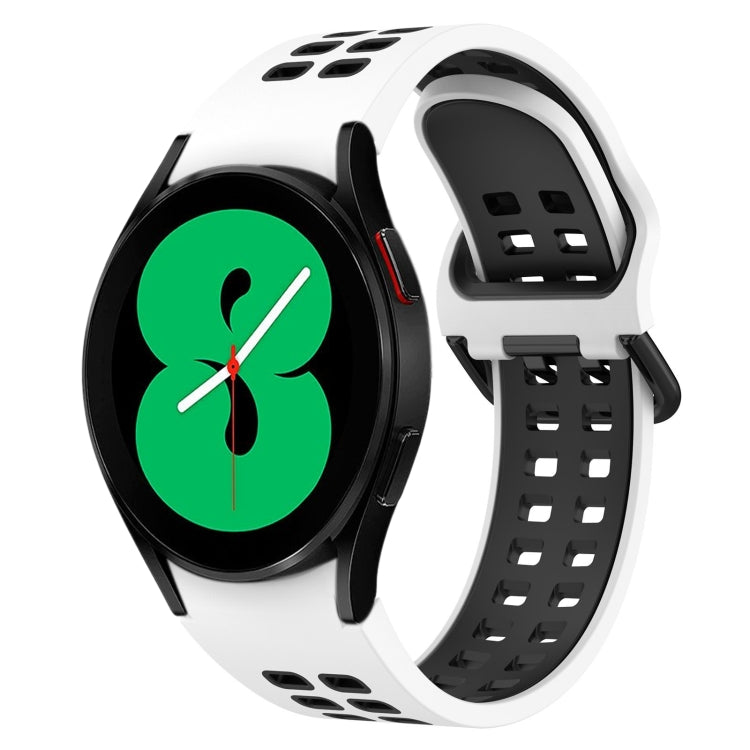 Cinturino in silicone traspirante bicolore, For Samsung Galaxy Watch 4 40mm, For Samsung  Galaxy Watch 4 Classic 46mm