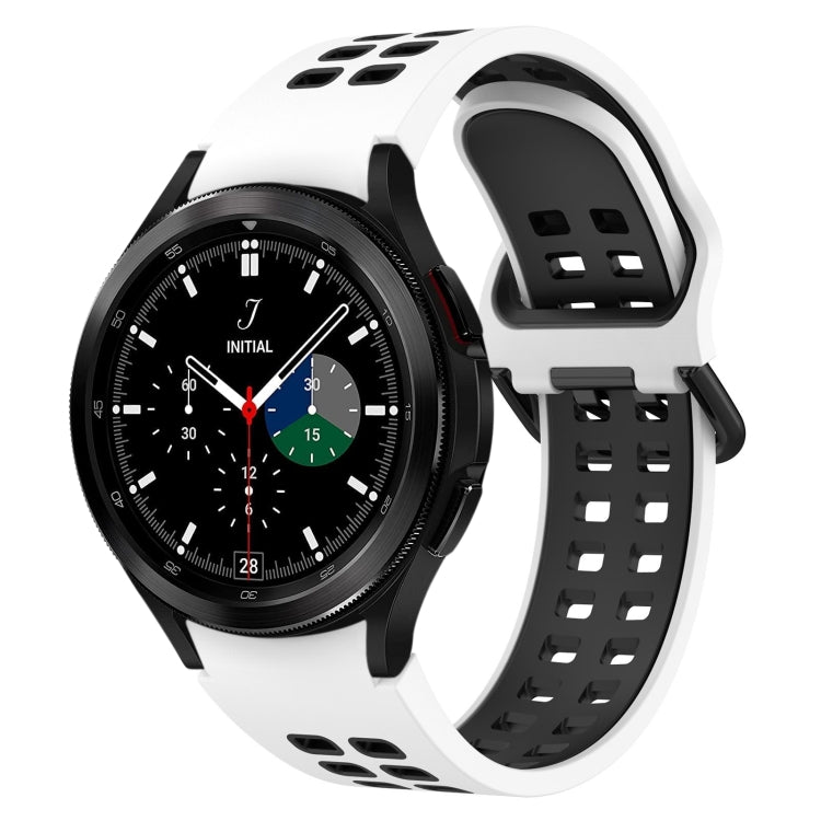 Cinturino in silicone traspirante bicolore, For Samsung  Galaxy Watch 4 Classic 42mm