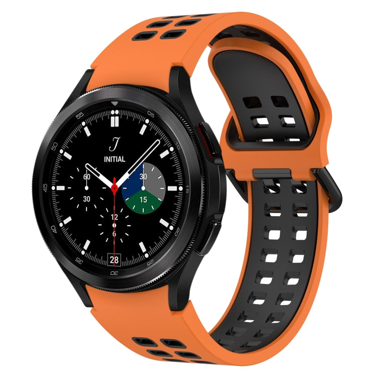 Cinturino in silicone traspirante bicolore, For Samsung  Galaxy Watch 4 Classic 42mm