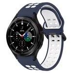 Cinturino in silicone traspirante bicolore, For Samsung  Galaxy Watch 4 Classic 42mm