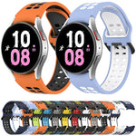 Cinturino in silicone traspirante bicolore, For Samsung  Galaxy Watch 4 Classic 42mm