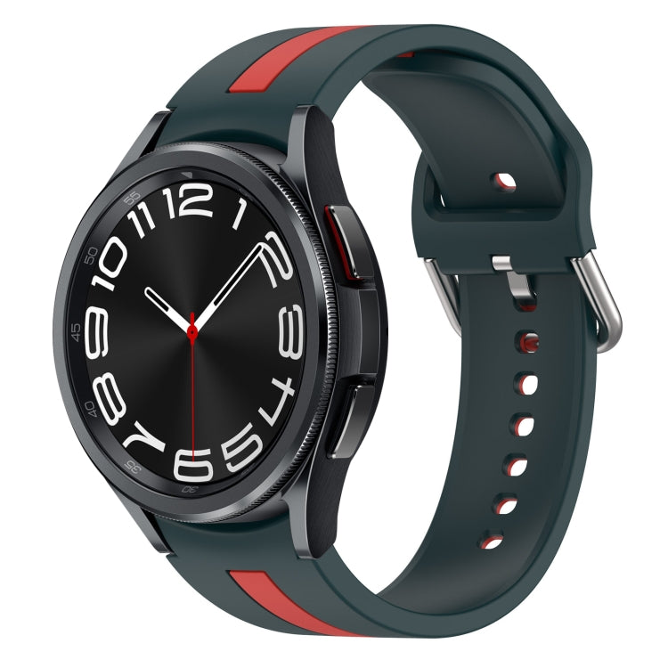 Cinturino in silicone bicolore, For Samsung Galaxy Watch 6 Classic 43mm, For Samsung Galaxy watch 5 Pro Golf Edition