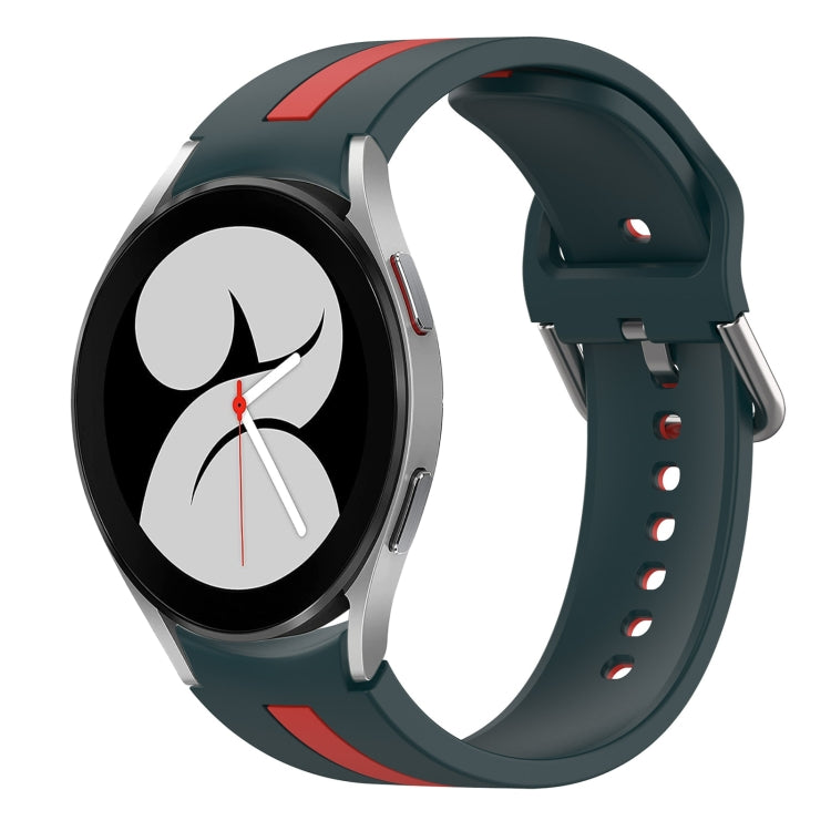 Cinturino in silicone bicolore, For Samsung Galaxy Watch 4 40mm, For Samsung  Galaxy Watch 4 Classic 46mm