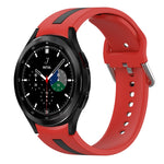 Cinturino in silicone bicolore, For Samsung  Galaxy Watch 4 Classic 42mm
