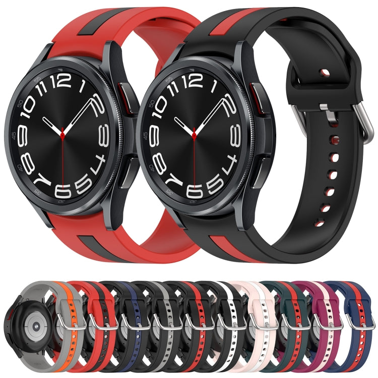 Cinturino in silicone bicolore, For Samsung  Galaxy Watch 4 Classic 42mm
