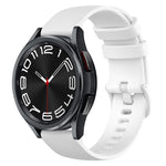 Cinturino in silicone a scacchi da 20 mm, For Samsung Galaxy Watch 6 Classic 47mm, For Samsung Galaxy Watch 6 44mm