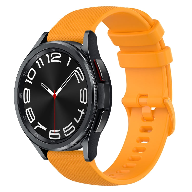 Cinturino in silicone a scacchi da 20 mm, For Samsung Galaxy Watch 6 Classic 47mm, For Samsung Galaxy Watch 6 44mm