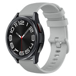 Cinturino in silicone a scacchi da 20 mm, For Samsung Galaxy Watch 6 Classic 47mm, For Samsung Galaxy Watch 6 44mm