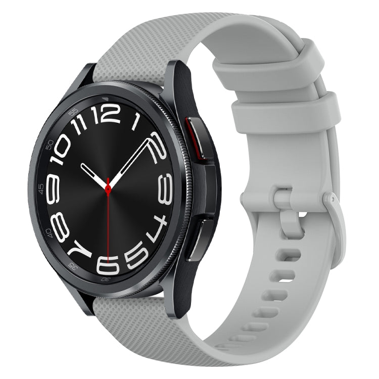 Cinturino in silicone a scacchi da 20 mm, For Samsung Galaxy Watch 6 Classic 47mm, For Samsung Galaxy Watch 6 44mm