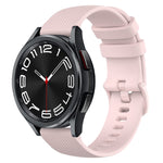 Cinturino in silicone a scacchi da 20 mm, For Samsung Galaxy Watch 6 Classic 47mm, For Samsung Galaxy Watch 6 44mm