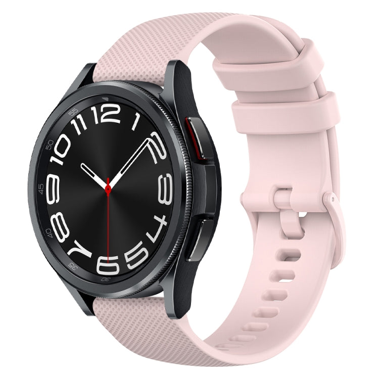 Cinturino in silicone a scacchi da 20 mm, For Samsung Galaxy Watch 6 Classic 47mm, For Samsung Galaxy Watch 6 44mm