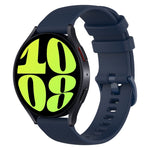 Cinturino in silicone a scacchi da 20 mm, For Samsung Galaxy Watch 6 Classic 47mm, For Samsung Galaxy Watch 6 44mm