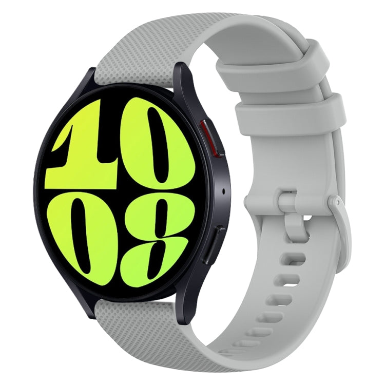 Cinturino in silicone a scacchi da 20 mm, For Samsung Galaxy Watch 6 Classic 47mm, For Samsung Galaxy Watch 6 44mm