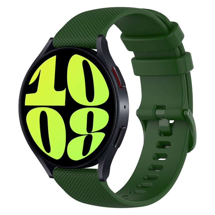 Cinturino in silicone a scacchi da 20 mm, For Samsung Galaxy Watch 6 Classic 47mm, For Samsung Galaxy Watch 6 44mm
