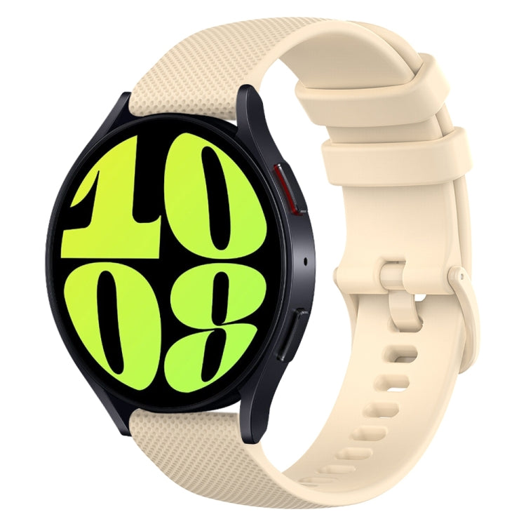 Cinturino in silicone a scacchi da 20 mm, For Samsung Galaxy Watch 6 Classic 47mm, For Samsung Galaxy Watch 6 44mm