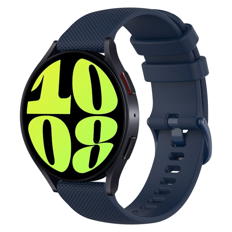 Cinturino in silicone a scacchi da 20 mm, For Samsung Galaxy Watch 6 40mm, For Samsung Galaxy Watch 6 Classic 43mm