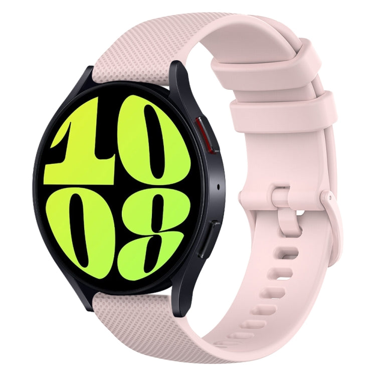 Cinturino in silicone a scacchi da 20 mm, For Samsung Galaxy Watch 6 40mm, For Samsung Galaxy Watch 6 Classic 43mm