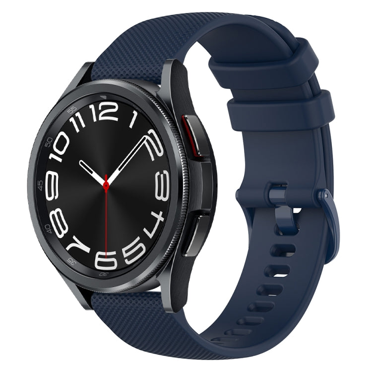 Cinturino in silicone a scacchi da 20 mm, For Samsung Galaxy Watch 6 40mm, For Samsung Galaxy Watch 6 Classic 43mm