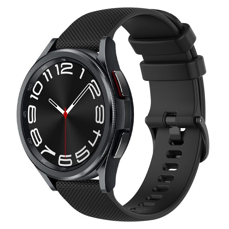 Cinturino in silicone a scacchi da 20 mm, For Samsung Galaxy Watch 6 40mm, For Samsung Galaxy Watch 6 Classic 43mm