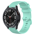 Cinturino in silicone a scacchi da 20 mm, For Samsung Galaxy Watch 6 40mm, For Samsung Galaxy Watch 6 Classic 43mm