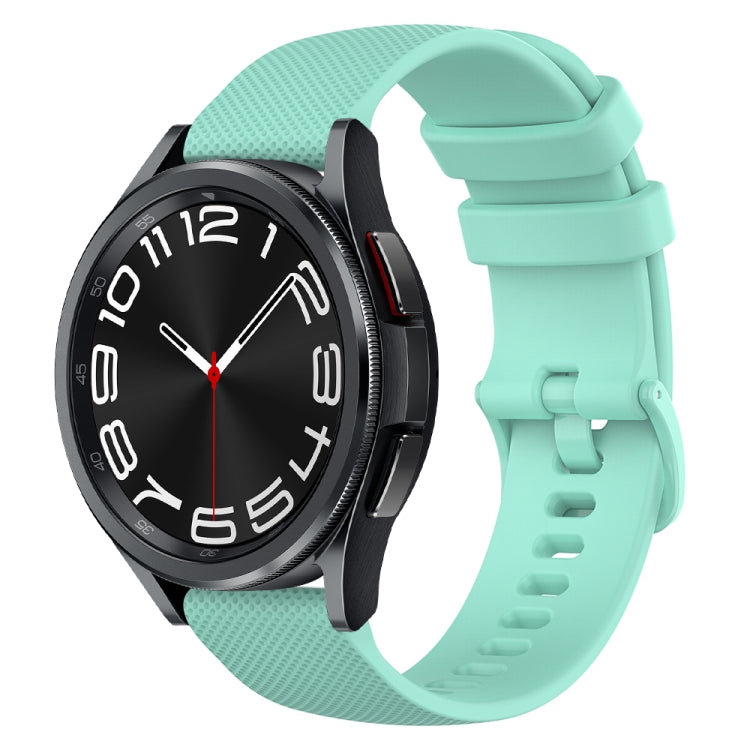 Cinturino in silicone a scacchi da 20 mm, For Samsung Galaxy Watch 6 40mm, For Samsung Galaxy Watch 6 Classic 43mm