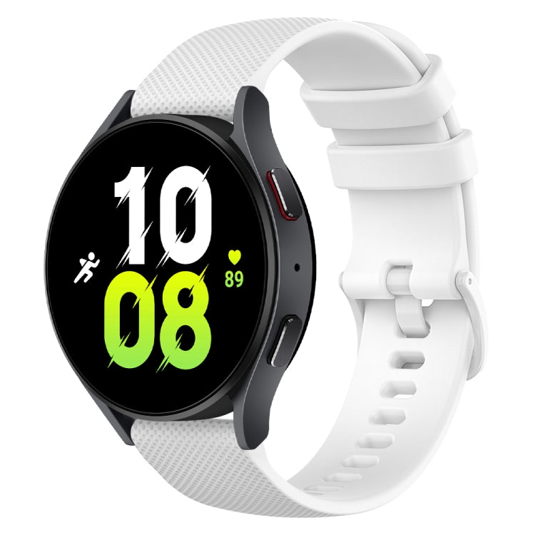Cinturino in silicone a scacchi da 20 mm, For Samsung Galaxy Watch 5  44mm, For Samsung Galaxy Watch 5 Pro  45mm