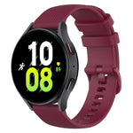 Cinturino in silicone a scacchi da 20 mm, For Samsung Galaxy Watch 5  44mm, For Samsung Galaxy Watch 5 Pro  45mm