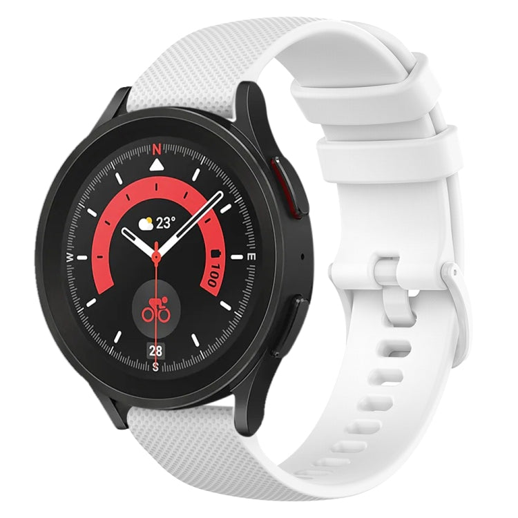 Cinturino in silicone a scacchi da 20 mm, For Samsung Galaxy Watch 5  44mm, For Samsung Galaxy Watch 5 Pro  45mm