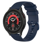Cinturino in silicone a scacchi da 20 mm, For Samsung Galaxy Watch 5  44mm, For Samsung Galaxy Watch 5 Pro  45mm