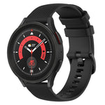 Cinturino in silicone a scacchi da 20 mm, For Samsung Galaxy Watch 5  44mm, For Samsung Galaxy Watch 5 Pro  45mm