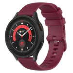 Cinturino in silicone a scacchi da 20 mm, For Samsung Galaxy Watch 5  44mm, For Samsung Galaxy Watch 5 Pro  45mm