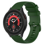 Cinturino in silicone a scacchi da 20 mm, For Samsung Galaxy Watch 5  44mm, For Samsung Galaxy Watch 5 Pro  45mm