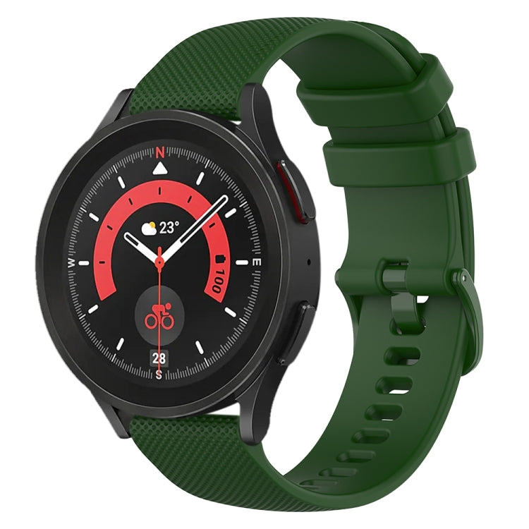 Cinturino in silicone a scacchi da 20 mm, For Samsung Galaxy Watch 5  44mm, For Samsung Galaxy Watch 5 Pro  45mm