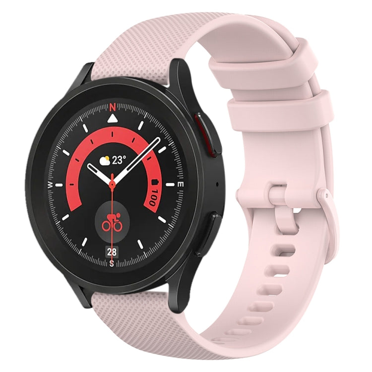 Cinturino in silicone a scacchi da 20 mm, For Samsung Galaxy Watch 5  44mm, For Samsung Galaxy Watch 5 Pro  45mm