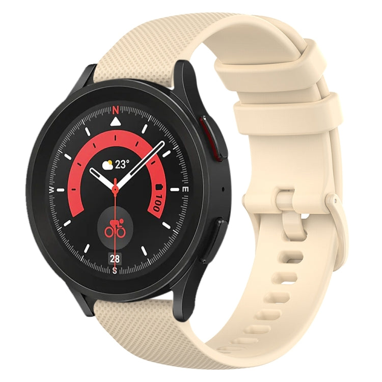 Cinturino in silicone a scacchi da 20 mm, For Samsung Galaxy Watch 5  44mm, For Samsung Galaxy Watch 5 Pro  45mm