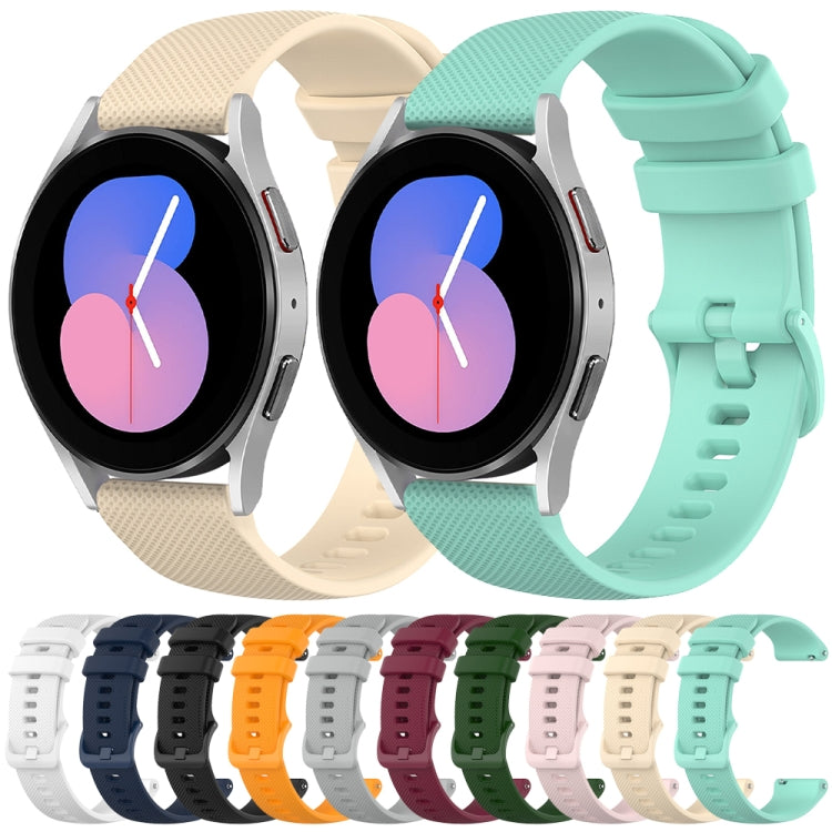 Cinturino in silicone a scacchi da 20 mm, For Samsung Galaxy Watch 5  44mm, For Samsung Galaxy Watch 5 Pro  45mm