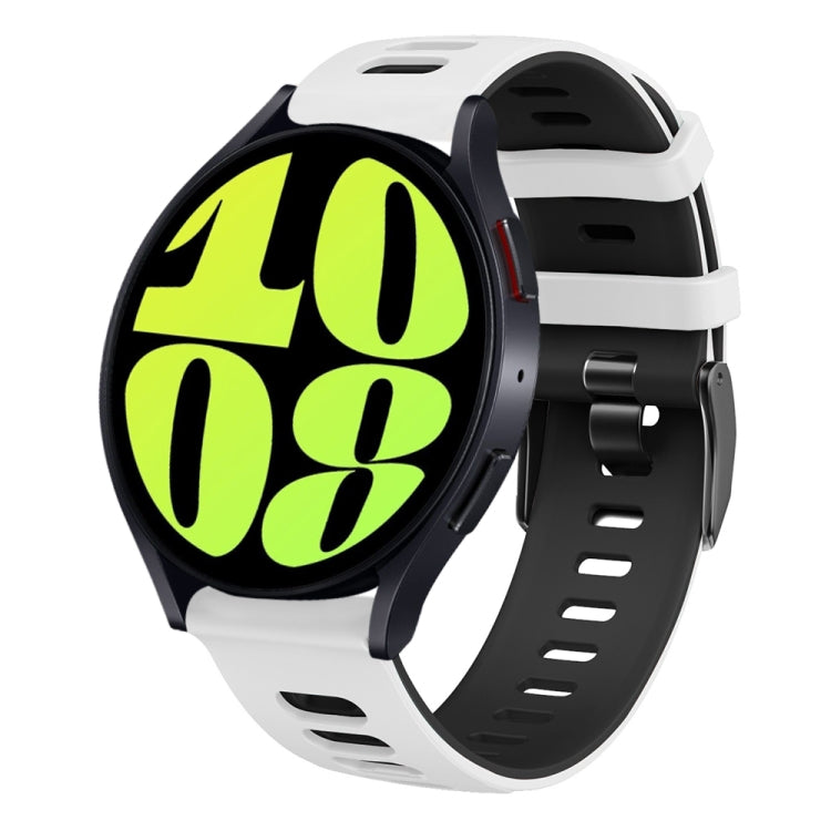 Cinturino in silicone bicolore da 20 mm, For Samsung Galaxy Watch 6 40mm, For Samsung Galaxy Watch 6 Classic 43mm