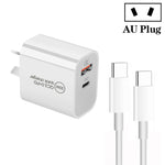 Caricatore doppia porta USB PD30W USB-C + QC3.0 con cavo Type-C