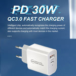 Caricatore doppia porta USB PD30W con cavo Micro USB 1m
