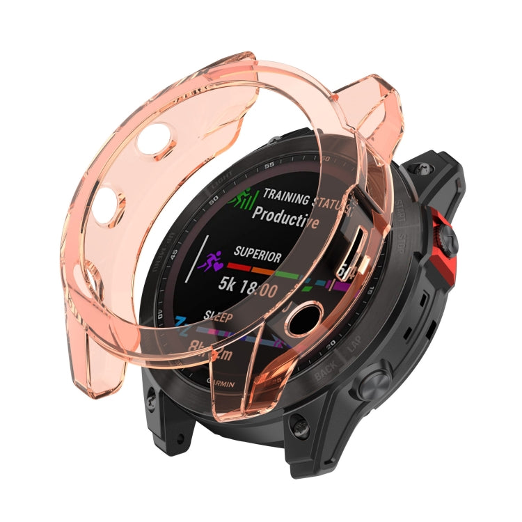Custodia protettiva per orologio in TPU a metà pacchetto, For Garmin Epix Pro 51mm, For Garmin Epix Pro 42mm