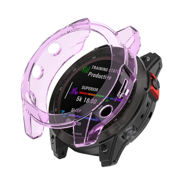 Custodia protettiva per orologio in TPU a metà pacchetto, For Garmin Epix Pro 51mm, For Garmin Epix Pro 42mm