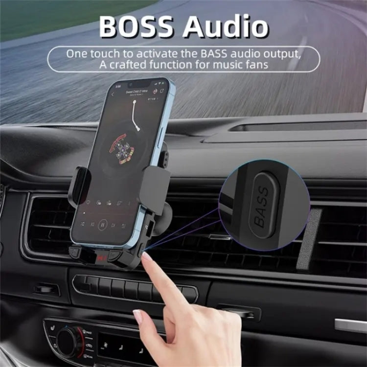 CS14 Car Interior Air Vent Mount Phone Stand Lettore MP3 Trasmettitore FM Bluetooth, CS14