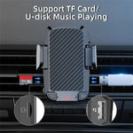 CS14 Car Interior Air Vent Mount Phone Stand Lettore MP3 Trasmettitore FM Bluetooth, CS14
