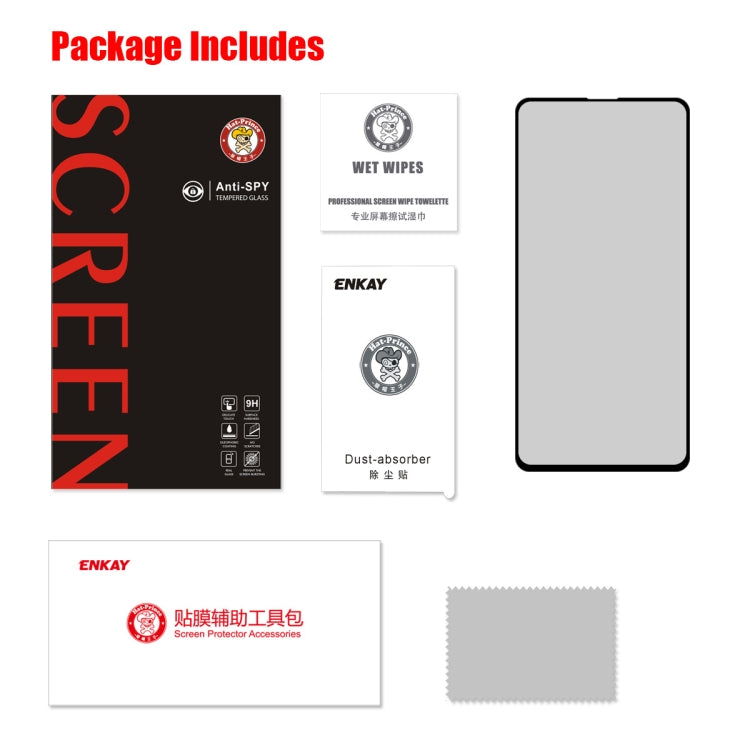 Pellicola vetro temperato privacy per Redmi K20 e K20 Pro